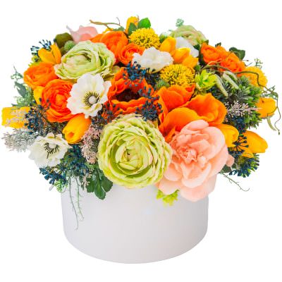 Цветы в коробке «Флористическое искушение»